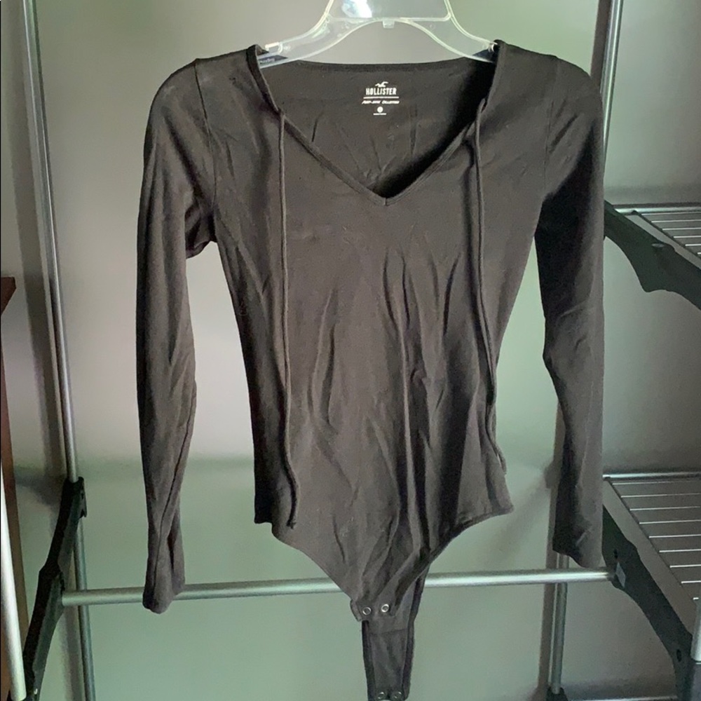 Black hollister body suit